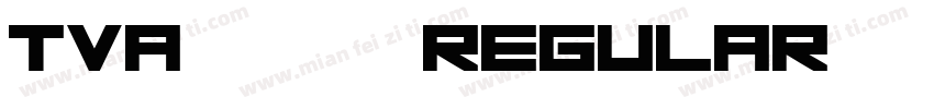 TVA 2012 Regular字体转换
